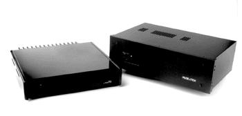 Melior Stereo Amp (left) and Ci60/360 (right)